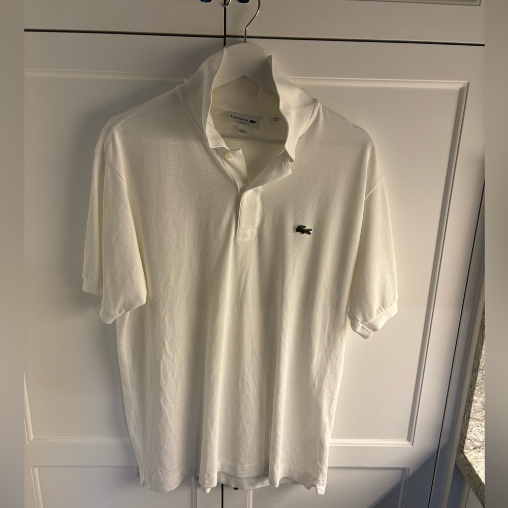 Lacoste White Polo Shirt